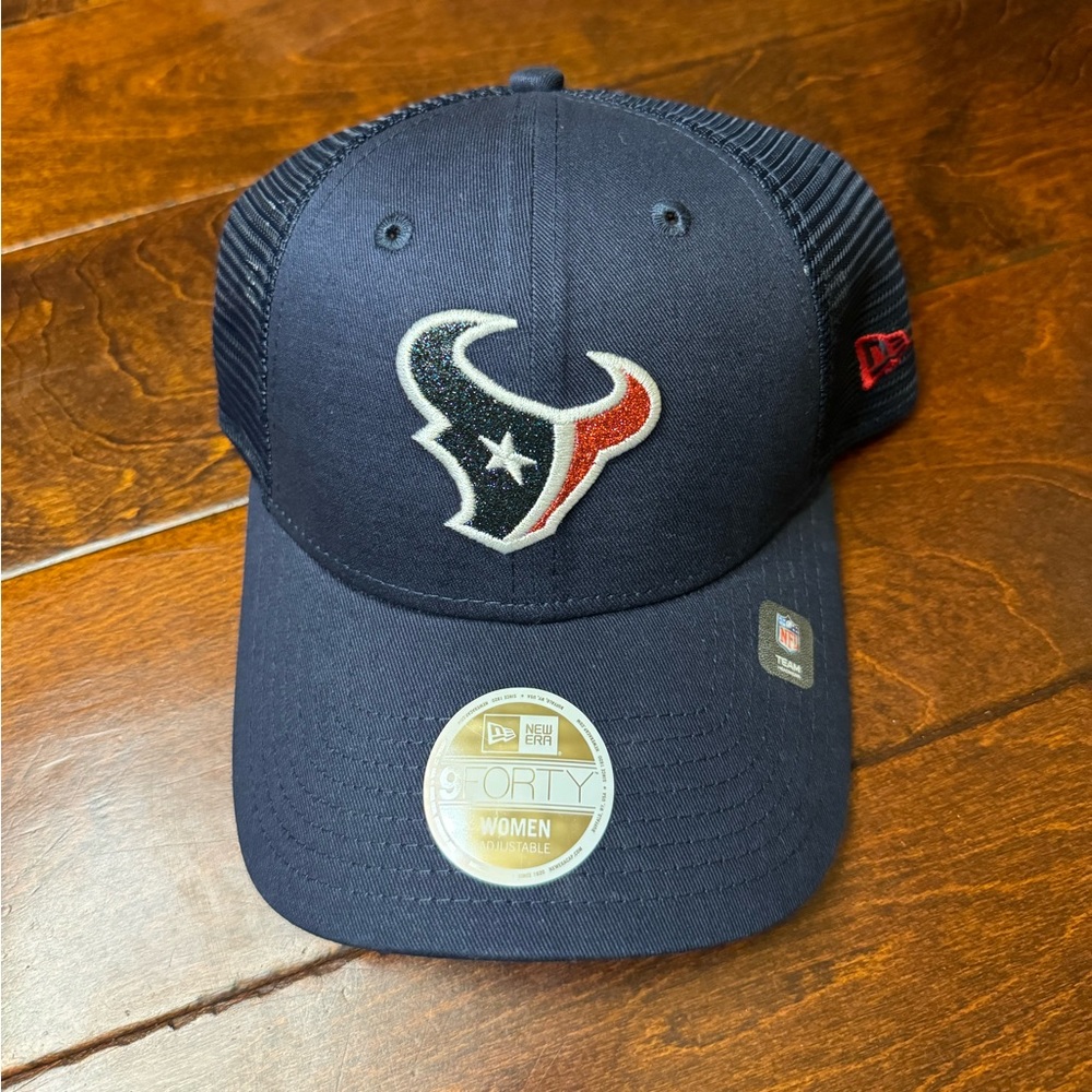 Houston Texans NFL Football 9Forty Trucker Hat New Era Women’s Sparkle